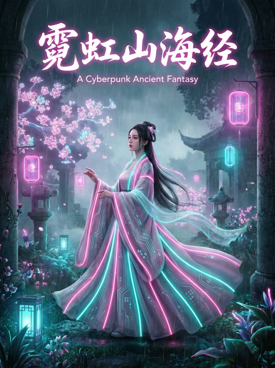 午夜之爱下载 古风奇缘短剧 - 霓虹山海经海报